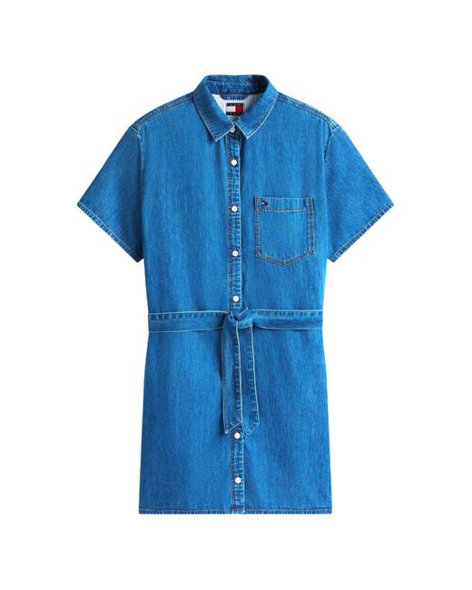 tommy hilfiger denim dress womens Tommy Hilfiger Women's V-Neck Denim Midi Dress