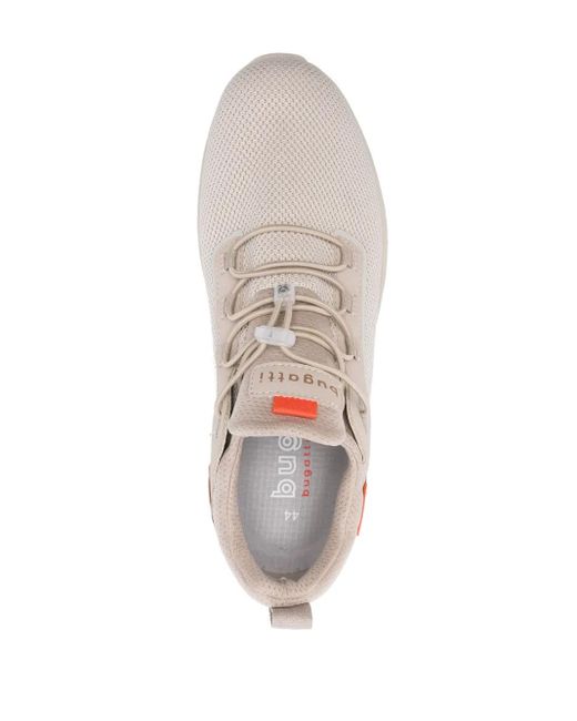 Bugatti White Logo-Patch Sneakers for men