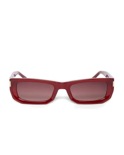 Manière De Voir Red Milan Sonnenbrille Mit Gebogenem Gestell