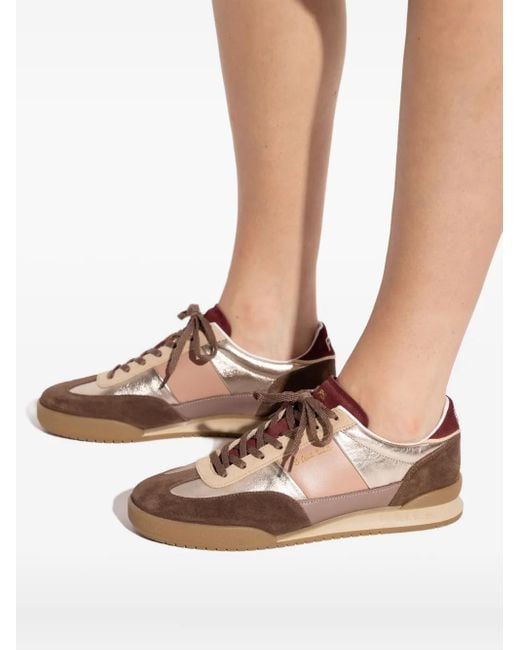 Paul Smith Brown Dover Metallic-Panel Sneakers
