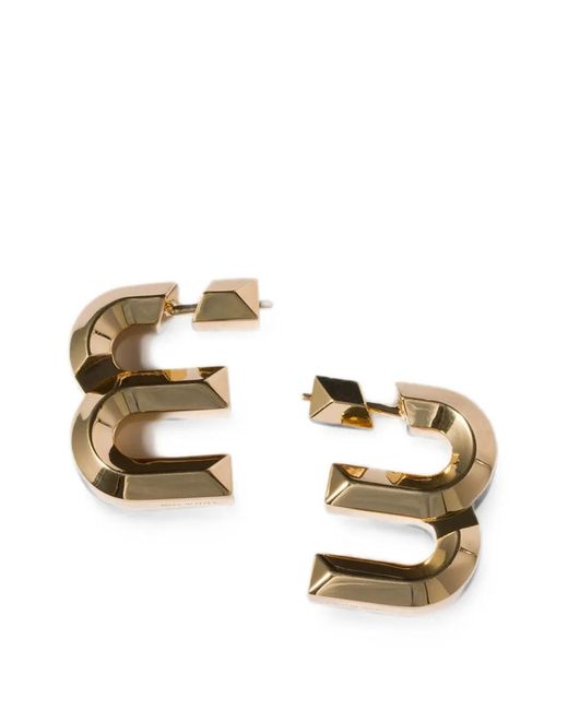 Miu Miu Metallic Metal Earrings
