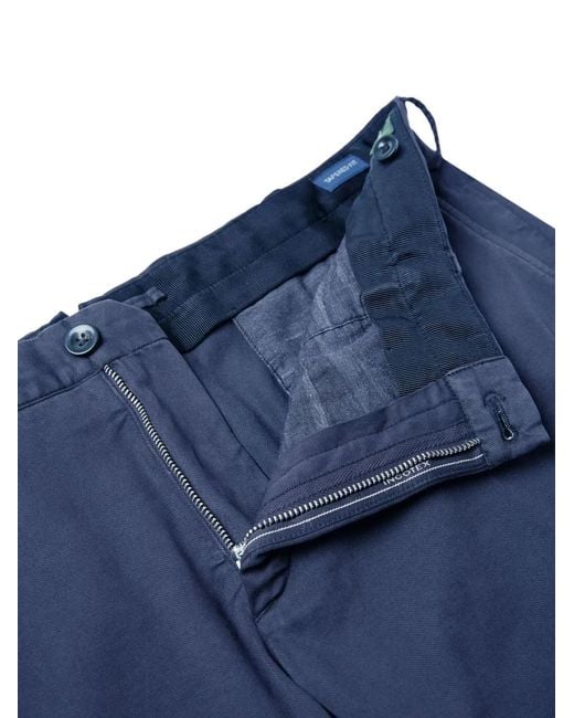 Slowear Blue Belt-Loops Trousers for men
