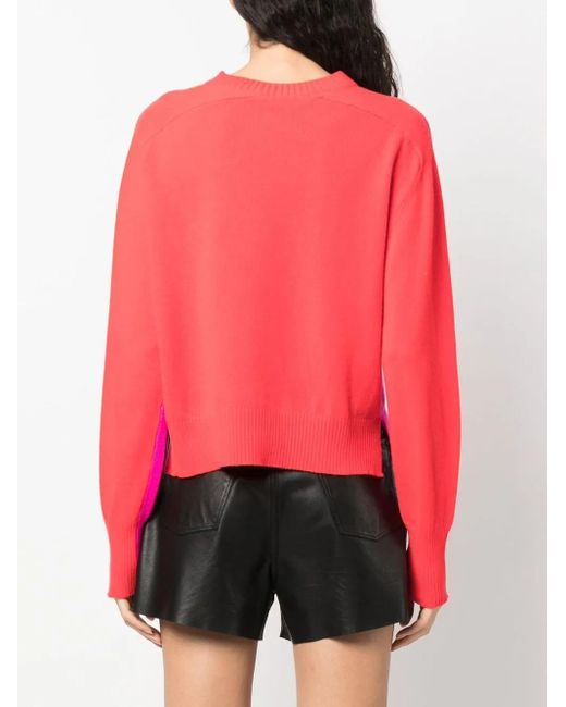 Philosophy Di Lorenzo Serafini Pink Crew Neck Knitted Jumper