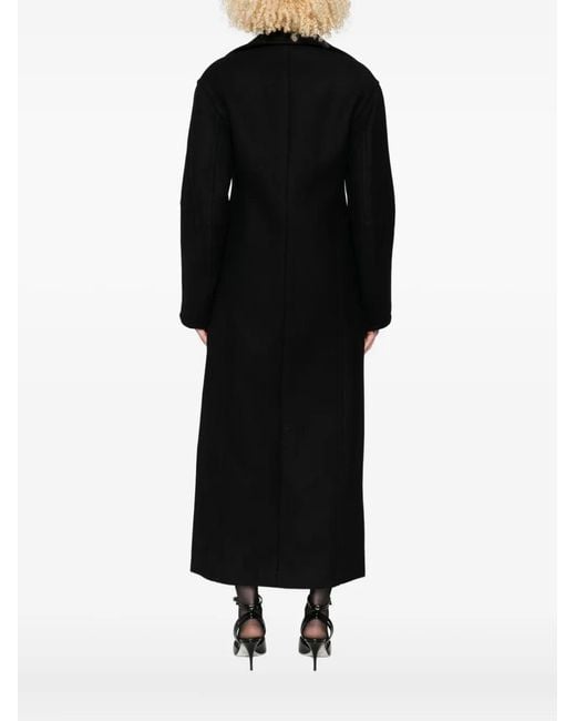 Blumarine Black Single-Breasted Coat