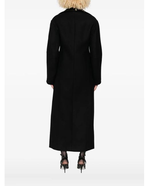 Blumarine Black Single-Breasted Coat