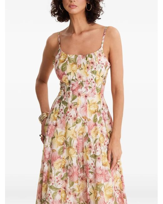 MOOS STUDIO Multicolor Flora Reverie Floral-Print Maxi Dress