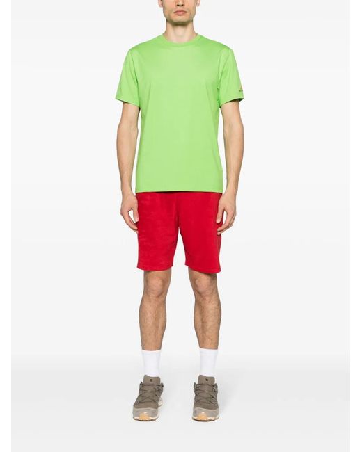 Vilebrequin Red Logo-Patch Towelling Shorts for men