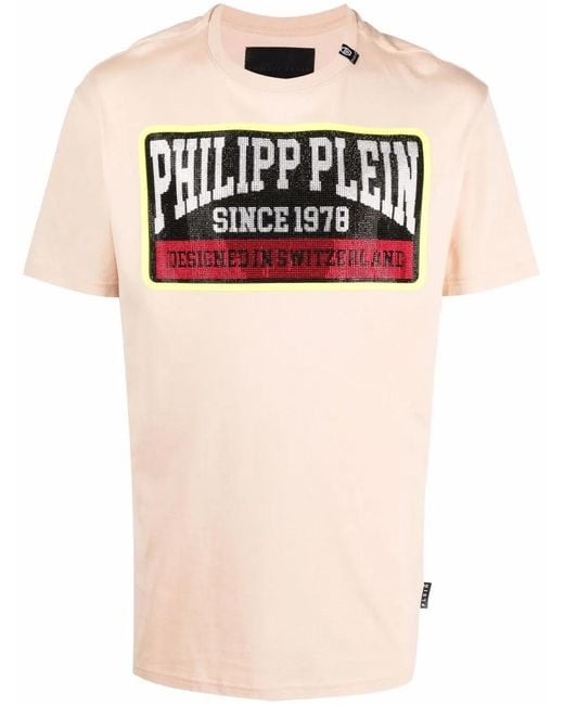 Philipp Plein Multicolor Logo-Print Cotton T-Shirt for men
