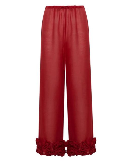 Oseree Red Rose Trousers