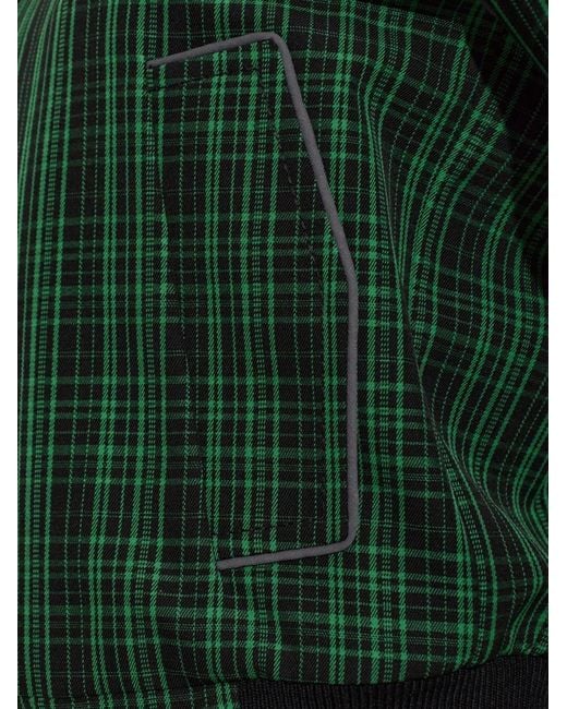 Marni Green Checked Wool-Blend Jacket
