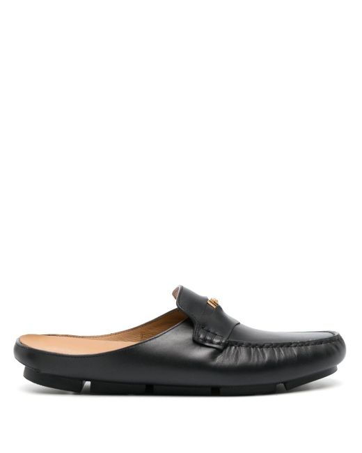 Versace Black Driver Medusa Biggie Flat Shoes for men