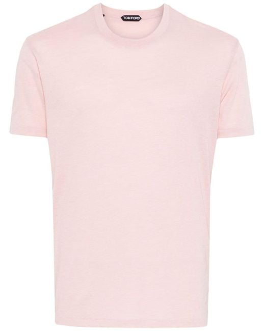 Tom Ford Pink Crew Neck T-Shirt for men