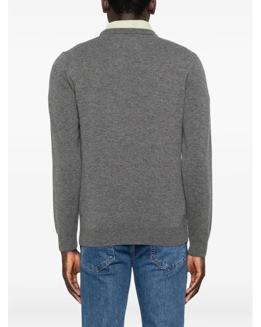Gant Gray Crew-Neck Sweater for men