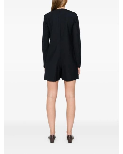 Semicouture Black Tailored Playsuit