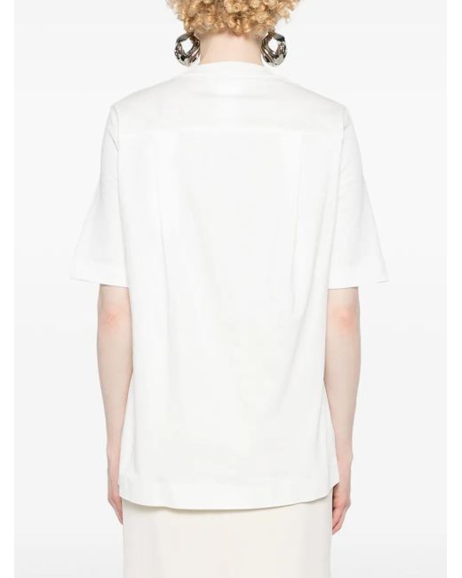 Sportmax White Layered-Effect T-Shirt