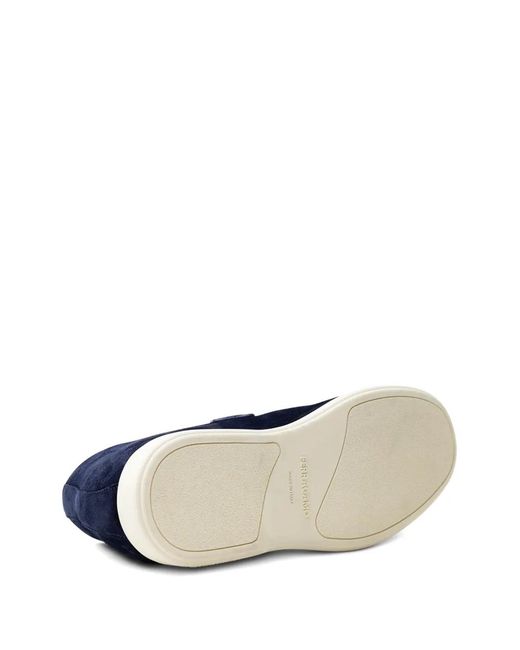 Ferragamo Blue Desert Boots En Daim for men