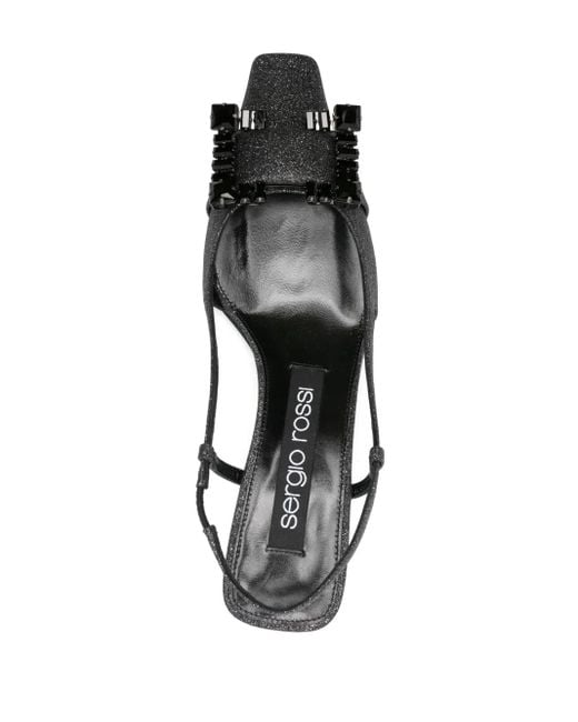 Sergio Rossi Black 60Mm Sr Twenty Slingback Pumps