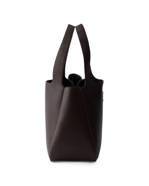 Prada Black Liaison Small Leather Tote Bag