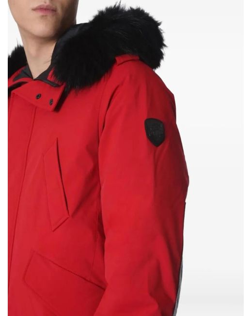 Rudsak Red Trimmed Hooded Jacket for men