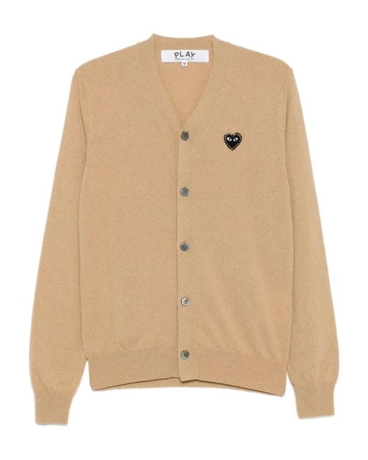 COMME DES GARÇONS PLAY Natural Logo-Heart Cardigan