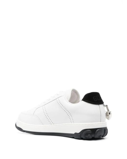 Gcds White Chunky Lace-Up Sneakers for men