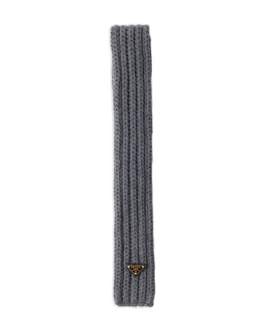 Sciarpa Con Logo di Prada in White
