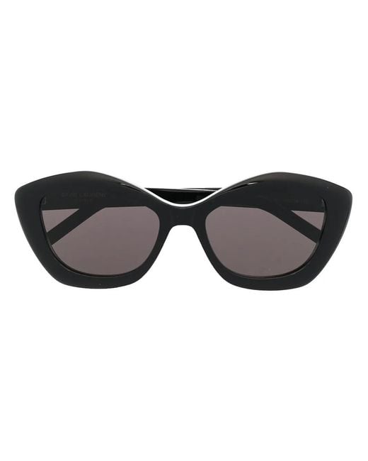 Saint Laurent Black Sl68 Cat-Eye Frame Sunglasses