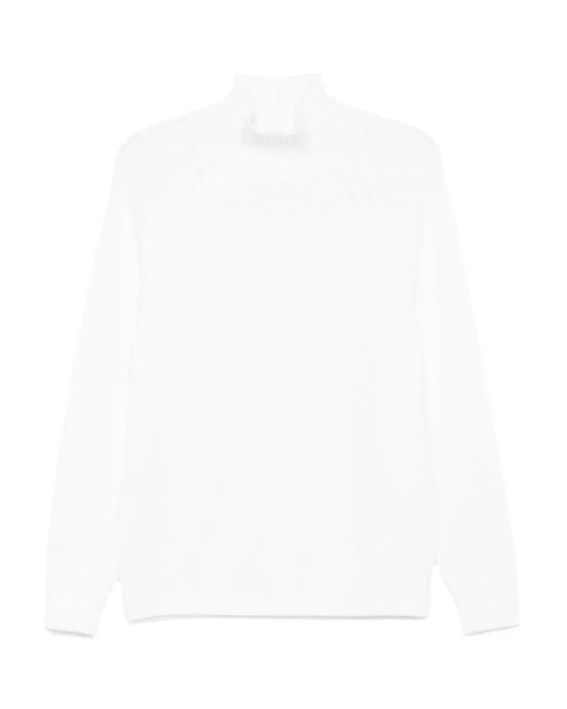 メンズ Eleventy ハイネック セーター White