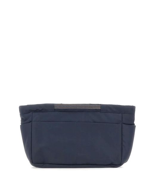 Gianni Chiarini Blue Bagsinbag Contrast-Stitching Clutch Bag