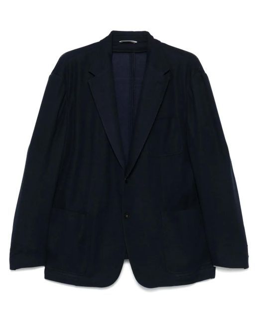 Blazer Monopetto di Canali in Blue da Uomo