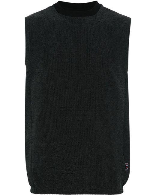 GR10K Black Ibq Textured Vest for men