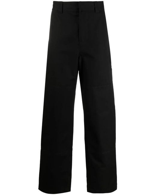 Off-White c/o Virgil Abloh Black Diagonal Pocket Carpenter Pants for men