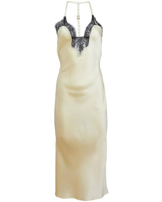 Fleur du Mal Multicolor T-Strap Slip Dress