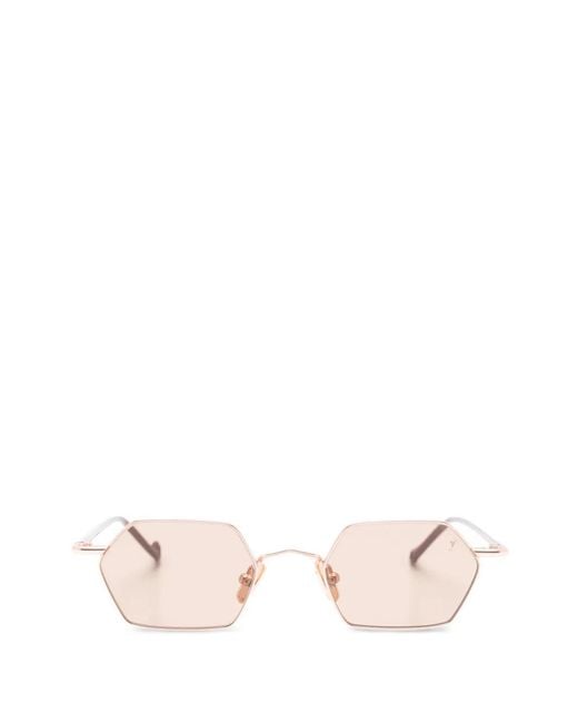 Eyepetizer Pink Geometric Frame Sunglasses