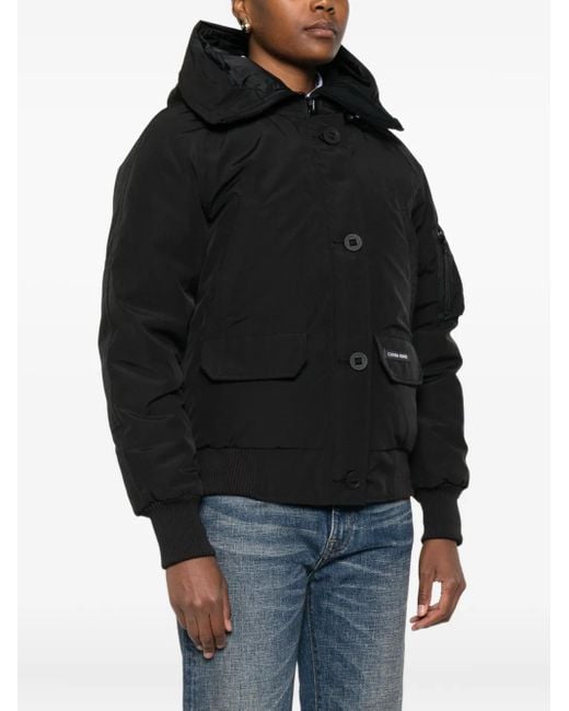 Canada Goose Black Hooded Puffer Jacket
