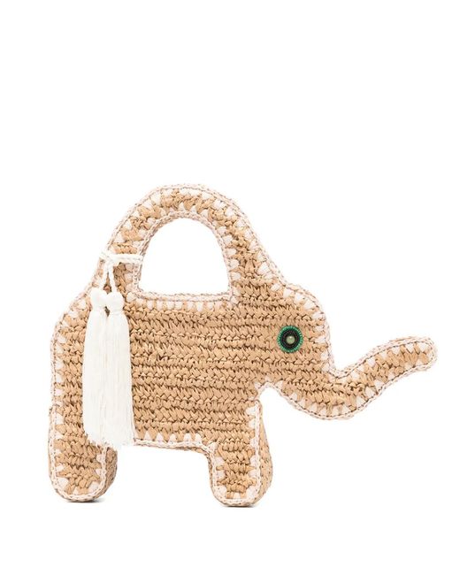 Simon Miller Metallic Elephant-Motif Tote Bag