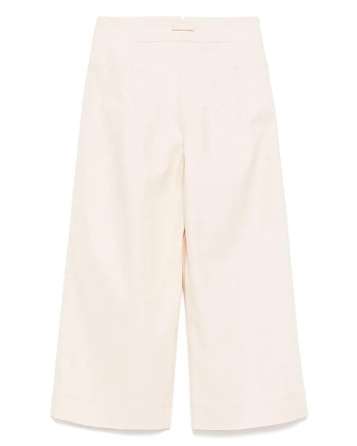 Shiatzy Chen White Straight Trousers