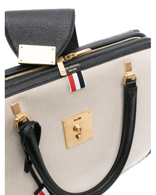 Thom Browne White Mrs. Thom Tote Bag