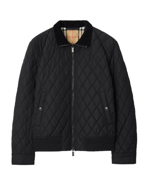 メンズ Burberry キルティング ジャケット Black