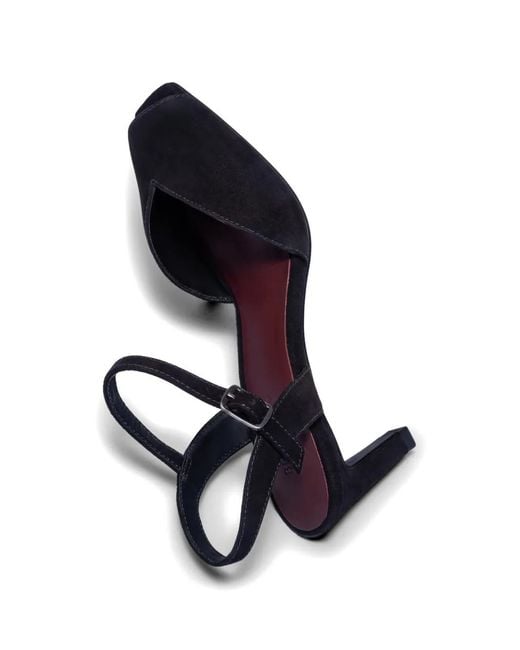 Bernardo Black Hartley Buckle-Fastening Square-Toe Sandals