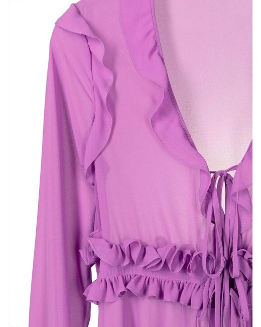 Robe De Plage À Volants Olympiah en coloris Purple