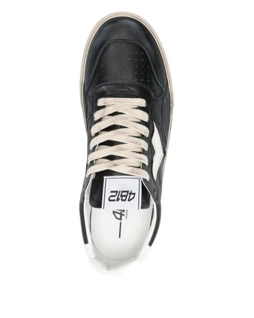 4b12 Black Hyper Sneakers for men