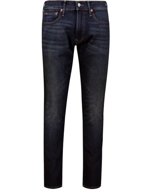 Polo Ralph Lauren Blue Logo-Patch Jeans for men