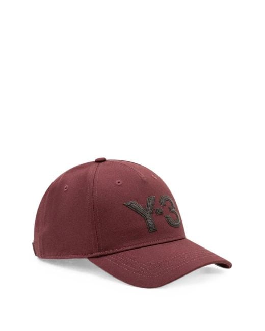 Y-3 Red Logo-Appliqué Cap for men