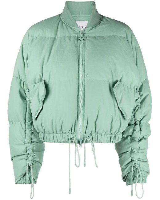 Chaqueta bomber con cordones Krizia de color Green