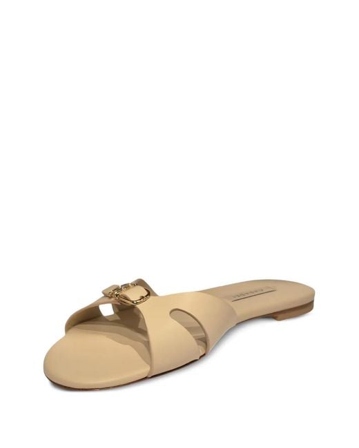 Casadei Metallic Jane Buckle-Detail Cut-Out Sandals