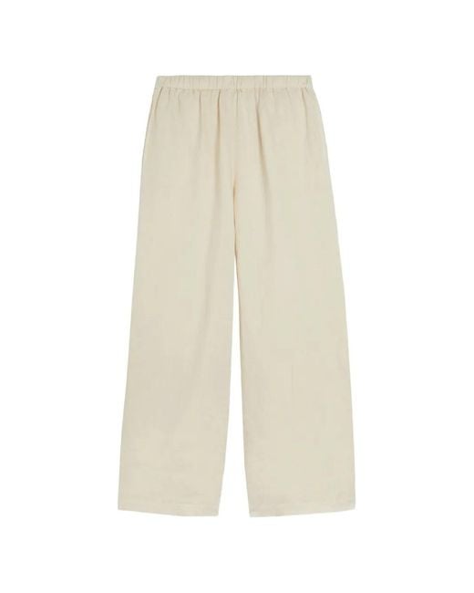Aspesi White Elasticated Trousers