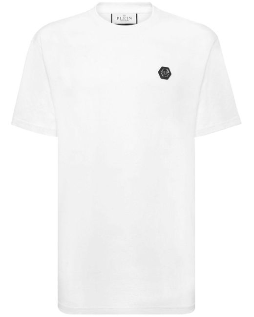 Philipp Plein Hexagon T-Shirt in White für Herren