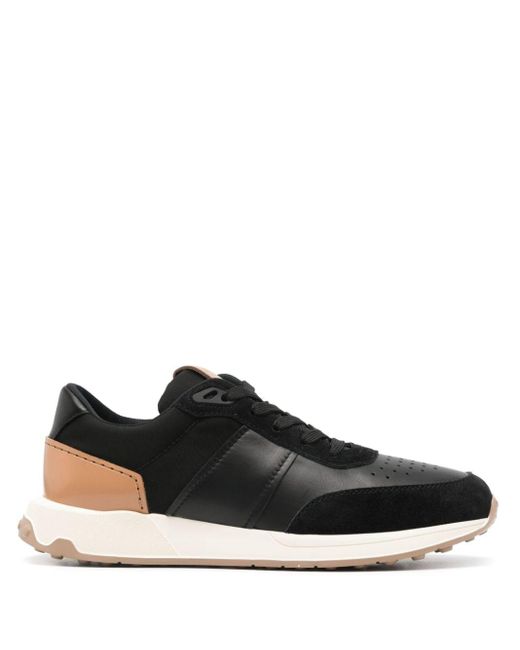 Tod's Black Lace-up Leather Sneakers for men