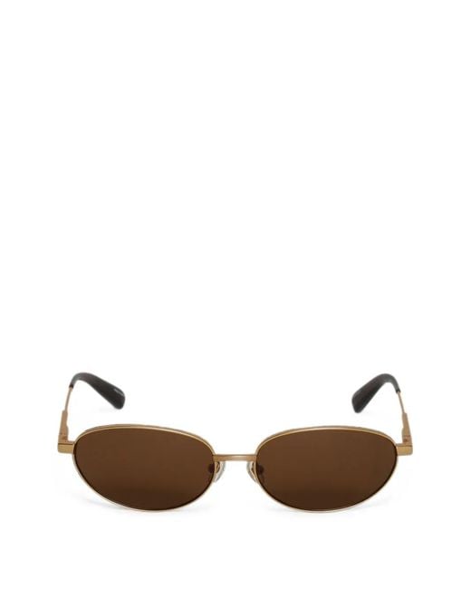 Jacquemus Brown Geometric-Frame Sunglasses for men